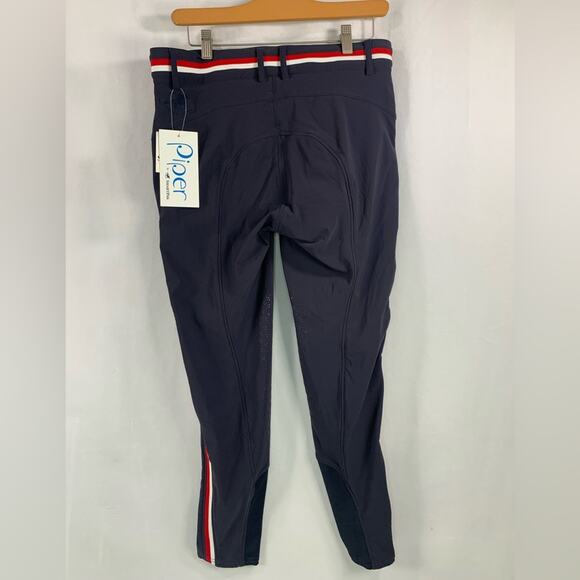 Piper Equestrian Riding Pants High Waist Horseback Full Seat Breeches Size 32 R - Picture 2 of 14